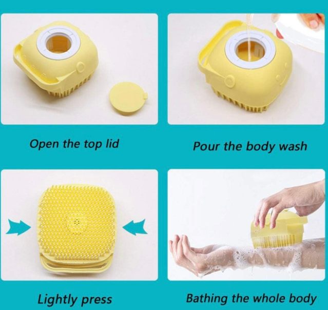 Silicone bath brush