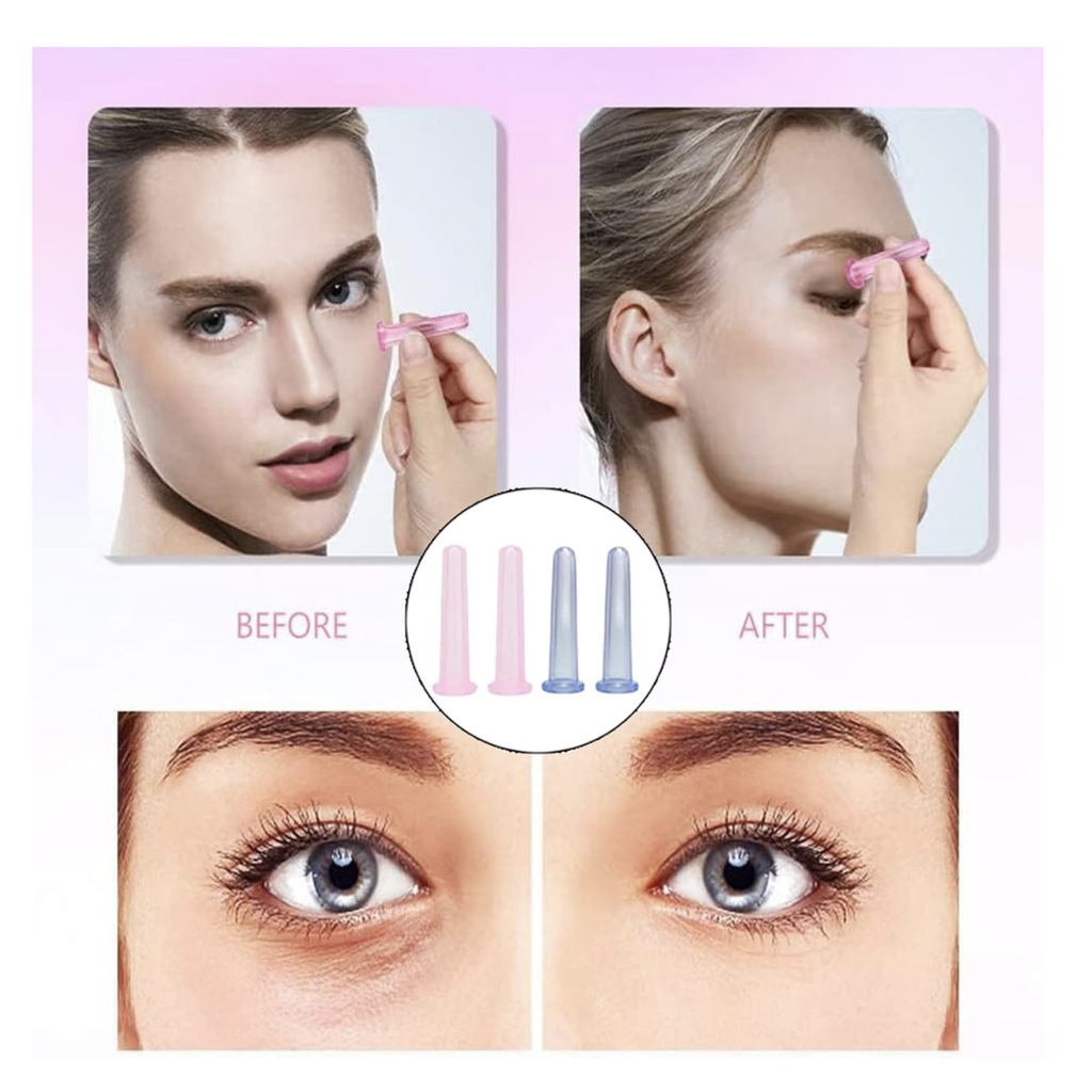 Silicone Massage Cupping Facial Set ( 2pcs)