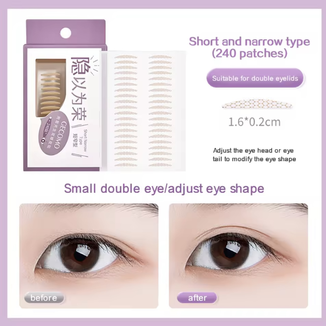 Double Eyelid Stickers Natural Invisible (240 PCS)