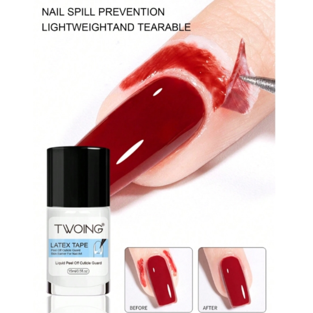 TWOING Nail Peel Off Liquid Anti-Overflow Glue