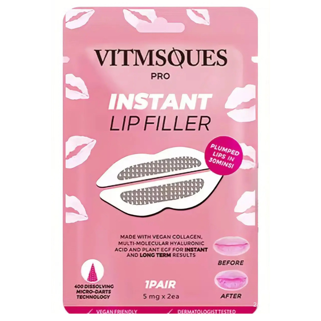 400 Hyaluronic Acid Microneedle Lip Patches For Instant Plumping & Anti Wrinkle