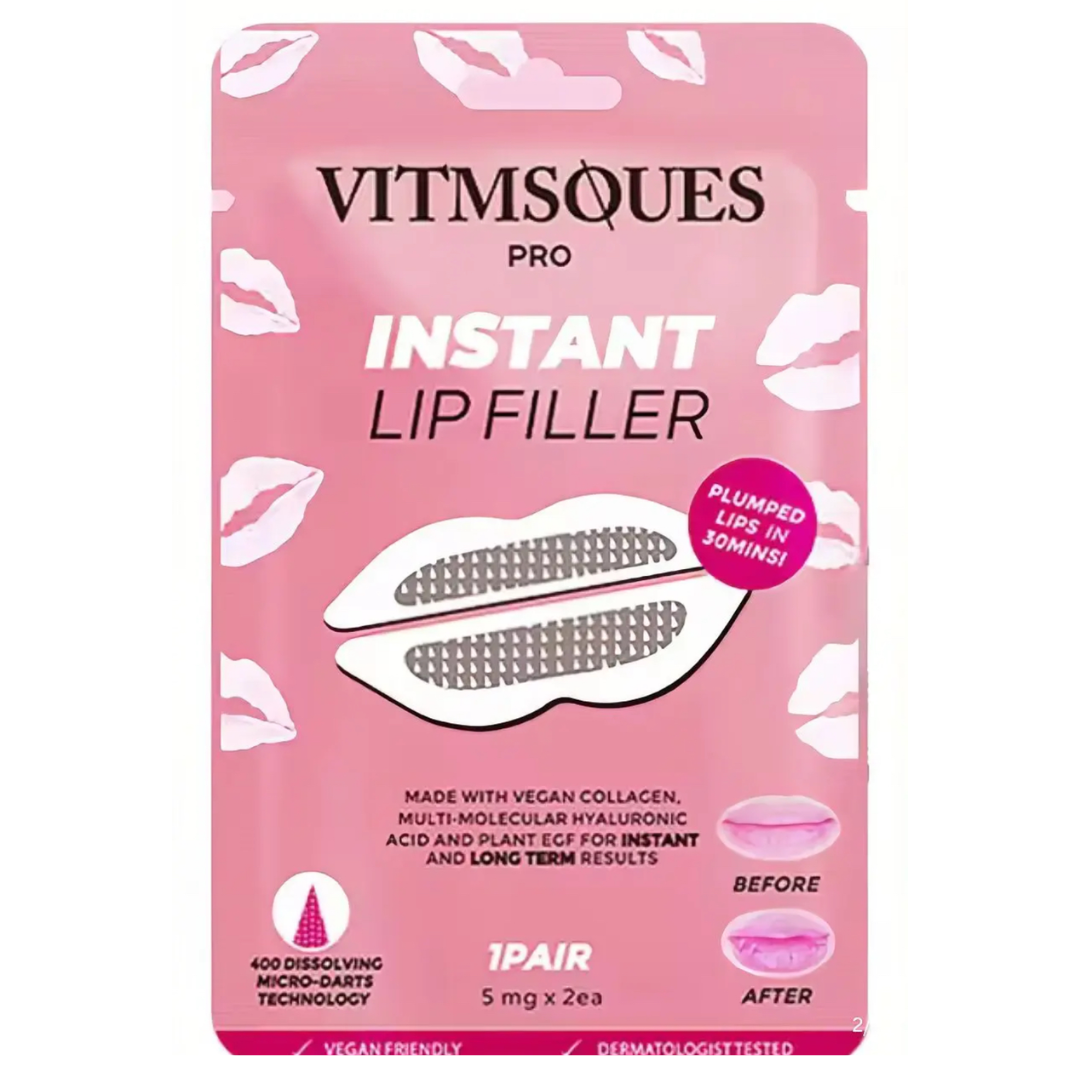 400 Hyaluronic Acid Microneedle Lip Patches For Instant Plumping & Anti Wrinkle
