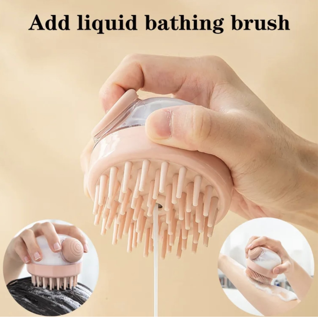 Silicone bath brush soft