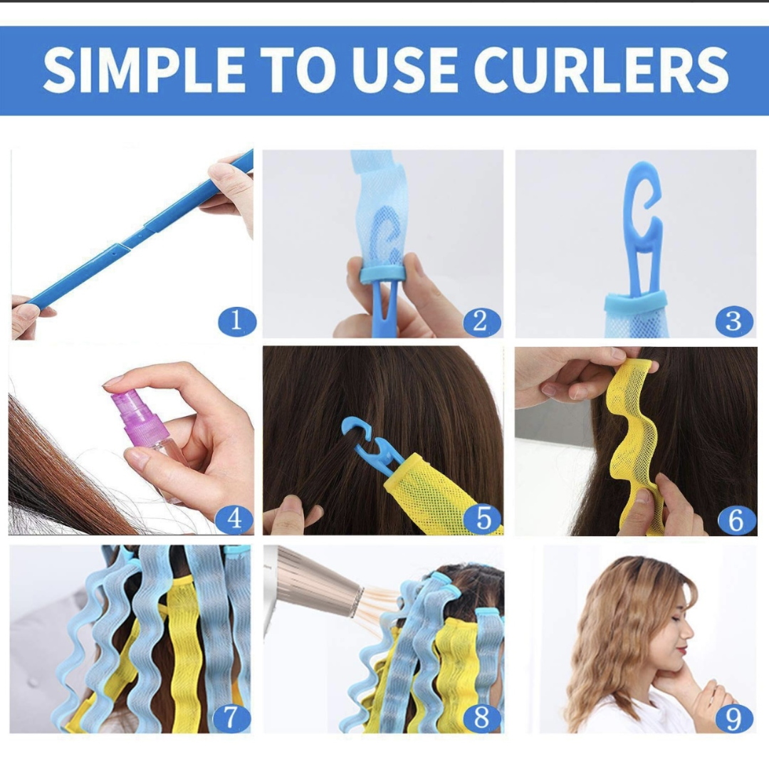 Heatless Beach Waves (12 Pcs) 55 CM